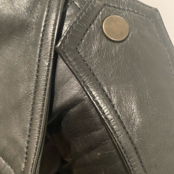 Structured Moto Jacket w/ shoulder pads - Picture 3 of 3